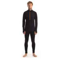 Stoic MerinoMesh150 BensjonSt. II L/S Half Zip - Merino Base Layer -Stoic Store stoic merinomesh150 bensjonst ii l s half zip merino base layer detail 9